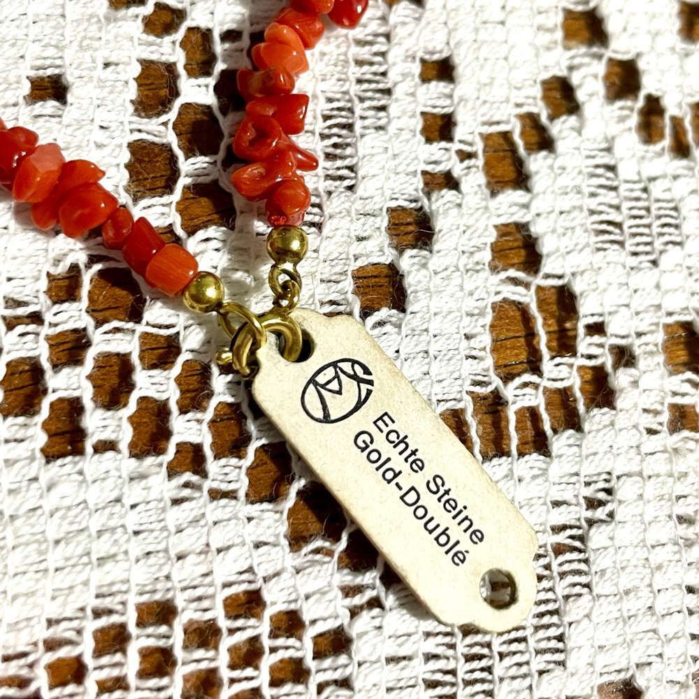 Vintage Natural Red Branch Coral Necklace - Picture 6 of 11